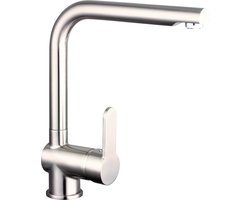 SCHÜTTE Rio Design Keukenkraan - Mengkraan - Hoge, Draaibare Uitloop - Zijdelingse Greep - RVS-look