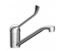 SCHÜTTE Waldo Keukenkraan - Mengkraan - Zorgkraan - Met lange Hendel - Lage, Draaibare Uitloop - Chroom