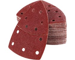 Schuurbladen 60 stuks - 11 gaats schuurpads - Schuurpapier voor schuurmachines - 40/60/80/120/180/240 korrels