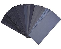 Schuurpapier set - 36 stuks - Korrel 320/400/ 600/800/ 1000/1200/ 1500/2000/ 2500/3000/ 4000/5000 - Auto polijsten / Meubels / Metaal