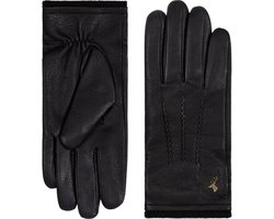 Schwartz & von Halen Handschoenen Heren - Harvey (zwart) - Leer - 100% geitenleer (nappa) - wollen voering (100%) - Zwart - 9,5 / L