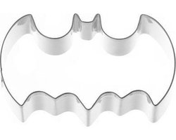 Scoby - Vleermuis Uitsteekvorm - Perfect voor Batman of Halloween Koekjes - Cookie Cutter - 10 cm - Zilver