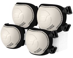 Scoot and Ride - Protective set - Knie- en elleboogbeschermers - Beige - grijs - Ash - valbescherming - maat S