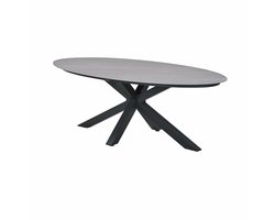 Scotland tafel - 230x115 cm - carbon black - Centostone Napoli sand