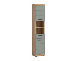 Scout hoge kast salie MDF TZ Artisan eiken NB - 31x37x191cm