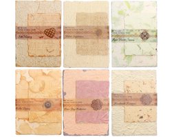 Scrapbook-accessoires - Vintage Papierset met Reliëf - 6 Thema's en 168 Vellen