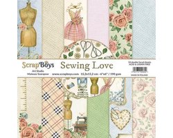 Scrapboys | Sewing Love Paperpad 6"x6"