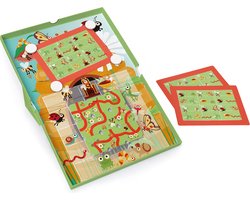 SCRATCH Magneetspel - Garden Maze - 25.5X38X2Cm - Met 20 Uitdagingen En 2 Niveaus - 5 Jaar