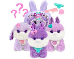 Scruff a Luvs - Paarse Mystery Knuffel in Draagmand - Konijntje