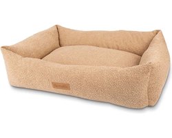 Scruffs Boucle Box Bed - Comfortabele hondenmand - Kleur: Desert Tan, Maat: Large