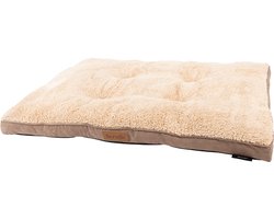 Scruffs Cosy - Comfortabel hondenkussen - met imitatie suède buitenvoering en superzachte binnenvoering - Bruin - 82 x 58 cm