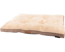 Scruffs Cosy - Comfortabel hondenkussen - Met imitatie suède buitenvoering en superzachte binnenvoering - Caramel Brown - 100 x 70 cm