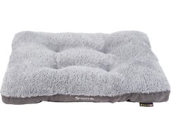Scruffs Cosy - Comfortabel hondenkussen - Met imitatie suède buitenvoering en superzachte binnenvoering - Grijs - 100 x 70 cm