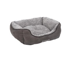 Scruffs Cosy - Comfortabele Zacht Gevoerde Hondenmand- Grijs - Small 50 x 40 cm