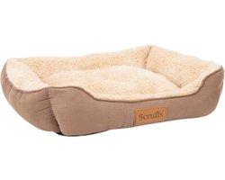 Scruffs Cosy - Comfortabele Zacht Gevoerde Hondenmand - Karamel Bruin - Large 75 x 60 cm