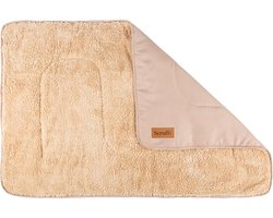 Scruffs Cosy - Zachte hondendeken - Tweezijdig te gebruiken met heerlijk zachte binnenvoering - 110 x 75cm - Desert Sand