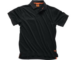 Scruffs Werkpolo - Lichtgewicht - Zwart - XXL - Borstzakje - Onderhoudsvriendelijk