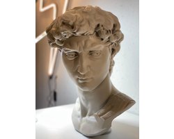 Sculpture Standbeeld David Michelangelo Decoratie 40cm | 3D Renaissance Sculptuur | Moderne Woondecoratie en Kunst voor Buiten