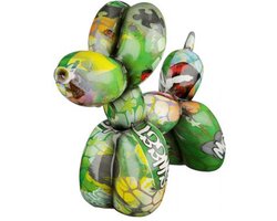 Sculptuur - Beeld - Street art Balloon dog - Decoratief Figuur - Jeff Koons - 22 cm x 8 cm x 18 cm