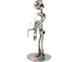 sculptuur bergbeklimmer beroepen beeldje - metaal 19x8x8 relatiegeschenken