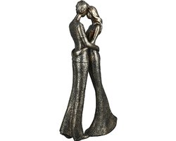 Sculptuur by rawa genegenheid tussen jou en mij 4x13x30 cm - bronskleurig -resin