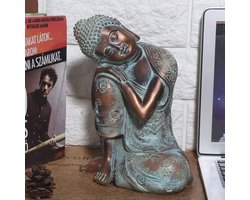 Sculptuur van Hars Boeddhabeeld in Zuid-Aziatische Stijl voor Huis en Tuin Decoratie