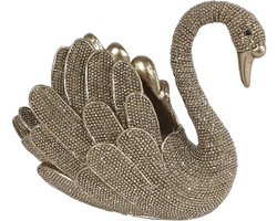 Sculptuur Zwaan glinster goud / Deco & Cadeau by Peters