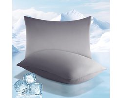 S&Dshopline® Verkoelende kussenslopen, 40 x 80 cm, 2-delige hoofdkussenslopen met Japanse Arc-Chill koelvezel Q-Max > 0,5 cm, ademend, superzachte kussenhoes, ritssluiting, kussenslopen, kleurverloop
