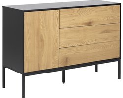 Sea dressoir 1 deur en 3 lades, zwart.