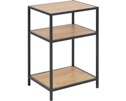 Sea nachtkastje met 2 planken, eiken.