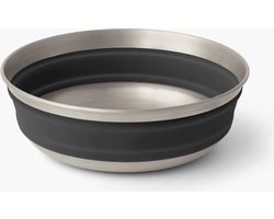 Sea To Summit Detour M Stainless Steel Opvouwbare Kom Zilver