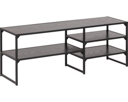 Sea TV-meubel met 3 planken zwart.