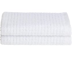 Seahorse - Cube - Badmat 50 x 90 cm Wit - set van 2