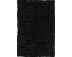 Seahorse Metro Badmat - Katoen - Badstof - Absorberend - 60x90 cm - Zwart