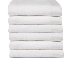 Seahorse - Pure - Badhanddoek - Wit - 60x110 cm - Set van 6