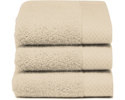 Seahorse pure gastendoek 30 x 50 cm light sand (per 3 stuks)