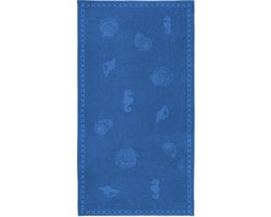 Seahorse Shells - Strandlaken - 100 x 200 cm - Blue