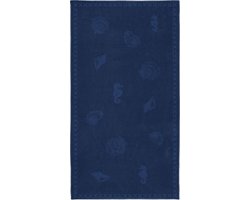Seahorse Shells - Strandlaken - 100 x 200 cm - Navy