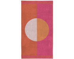 Seahorse Strandlaken Colorblock Circle - Roze - 100x180