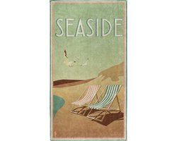 Seahorse strandlaken katoen Blackpool Groen 90 x 170 cm