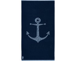 Seahorse - Strandlaken - Katoen - Captain - 100x180 cm - Donkerblauw