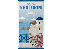 Seahorse strandlaken Santorini - 90x170 cm - Blauw