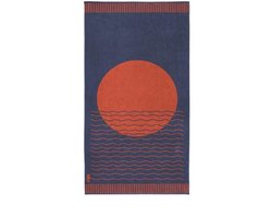 Seahorse Strandlaken Sunny Waves - Blauw - 100x180
