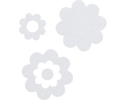 Sealskin - Badbloem - Zelfklevende antislip stickers - Vinyl - 7 stuks - Wit