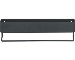Sealskin Brix - Wandrek met handdoekrek 35 cm - M - Zwart