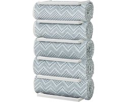 Sealskin Carré - Handdoekrek groot - voor 5 handdoeken - 12 x 24 x 48 cm - Wit