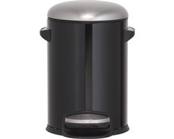 Sealskin Cosmic Pedaalemmer 3 liter vrijstaand - Zwart