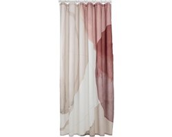 Sealskin Earth - Douchegordijn 180x200 cm - Polyester Donkerroze / Off-white