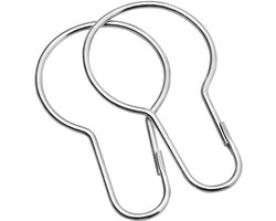 Sealskin Hooks Douchegordijnringen (12 stuks) Metaal/RVS