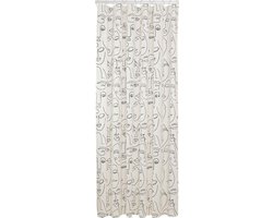 Sealskin Mind - Douchegordijn 180x200 cm - PEVA - Zwart / Wit